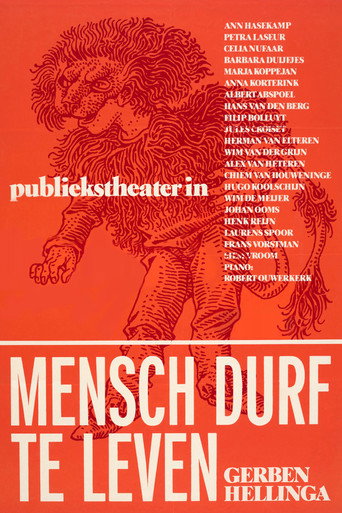 Póster de Mensch Durf Te Leven