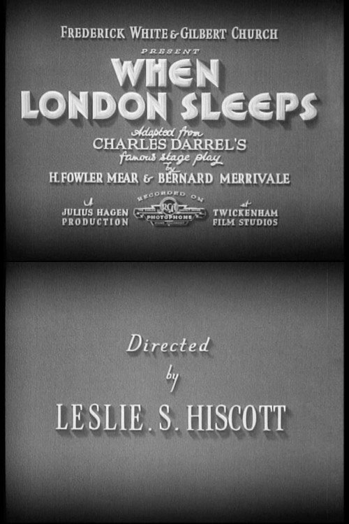 Póster de When London Sleeps