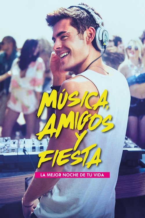 Póster de Música, Amigos y Fiesta