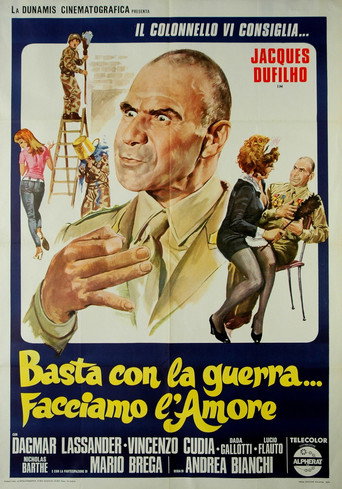 Póster de Basta con la guerra... facciamo l'amore
