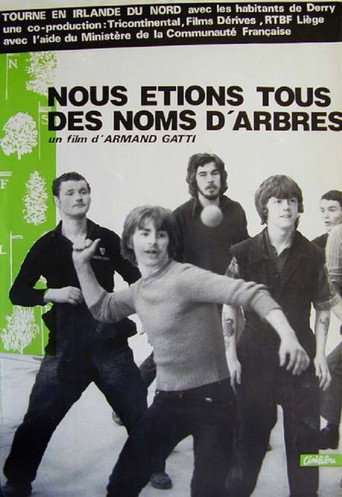 Póster de Nous étions tous des noms d'arbres