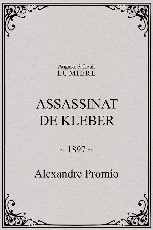 Póster de Assassinat de Kleber