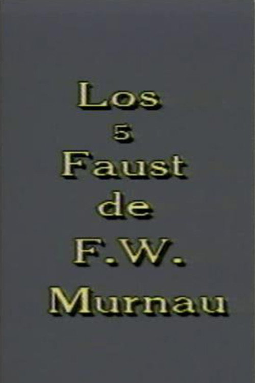 Póster de Los 5 Faust de F. W. Murnau