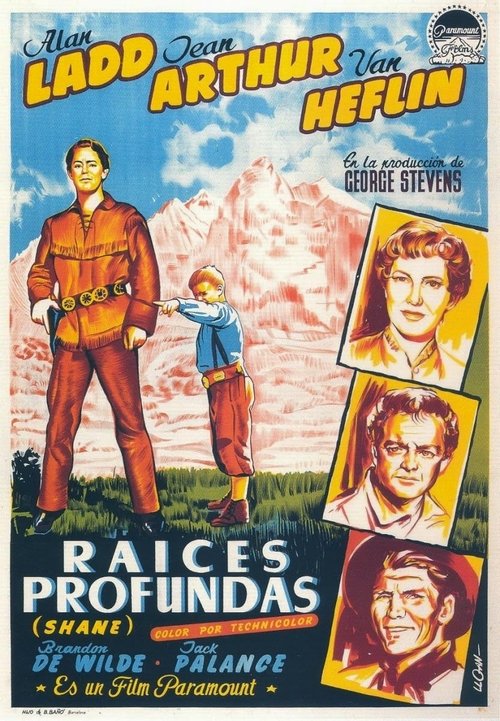 Póster de Shane, el desconocido