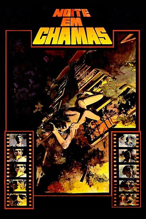 Póster de Noite em Chamas