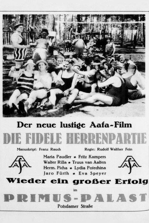 Póster de Die fidele Herrenpartie