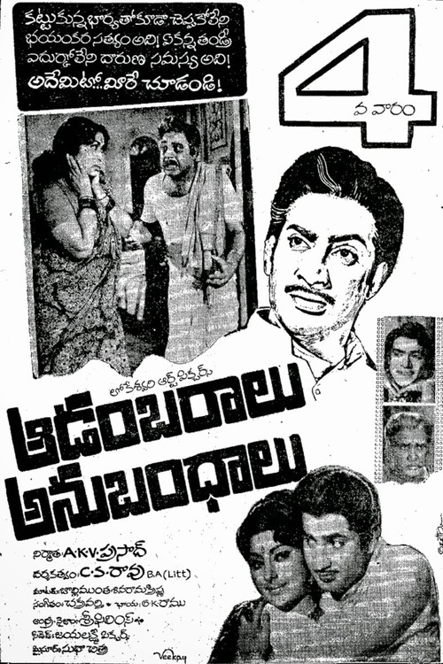 Póster de ఆడంబరాలు - అనుబంధాలు
