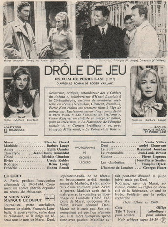 Póster de Drôle de jeu