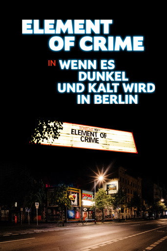 Póster de Element of Crime in Wenn es dunkel und kalt wird in Berlin