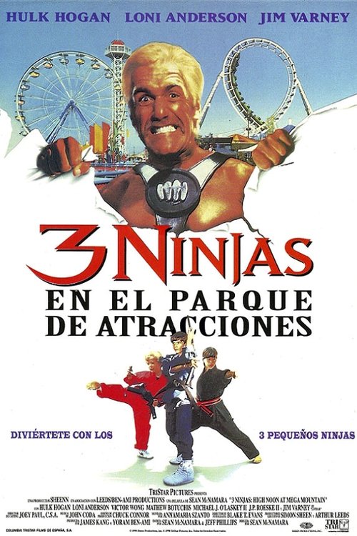 Póster de 3 ninjas: Mediodía en la Mega Montaña