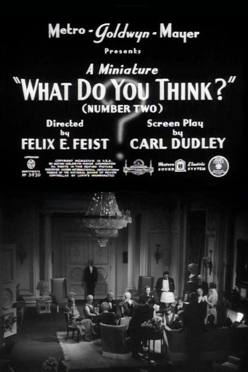 Póster de What Do You Think? (Number Two)