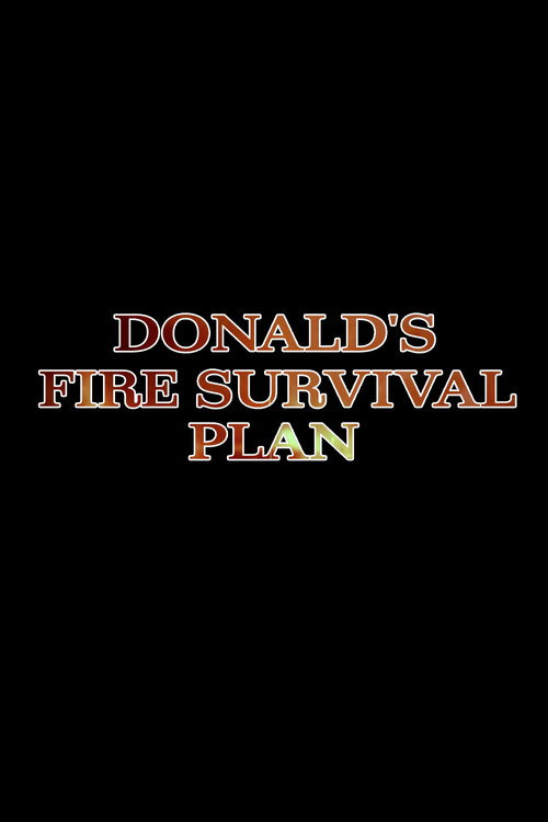 Póster de Donald's Fire Survival Plan
