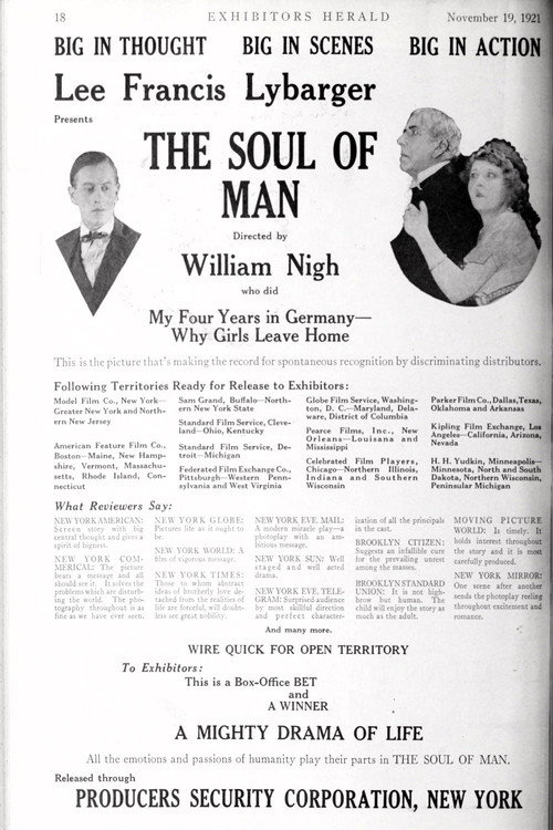 Póster de The Soul of Man