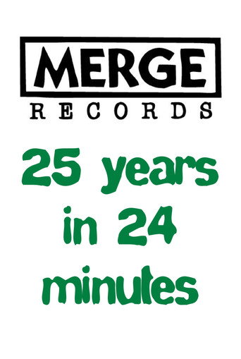 Póster de Merge Records: 25 Years in 24 Minutes