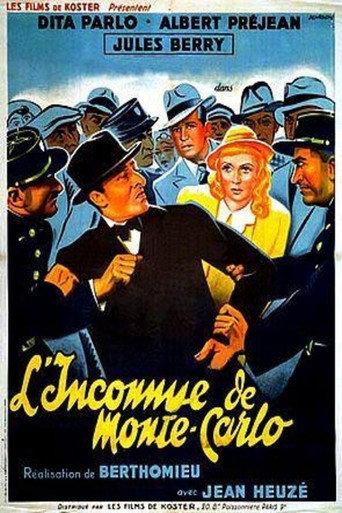Póster de L'Inconnue de Monte-Carlo