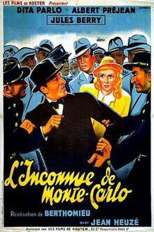 Póster de L'Inconnue de Monte-Carlo