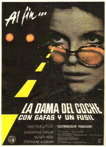 Póster de La Dame dans l'auto avec des lunettes et un fusil