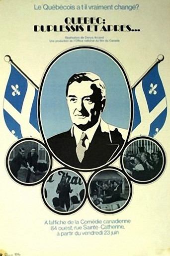 Póster de Québec: Duplessis et après...