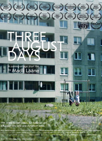 Póster de Kolm päeva augustis
