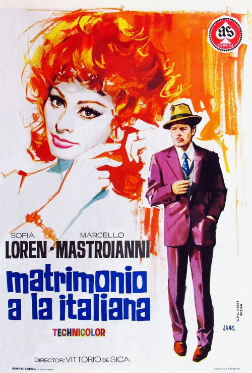Póster de Matrimonio a la italiana