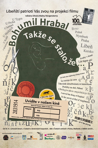 Póster de Bohumil Hrabal „Takže se stalo, že...“
