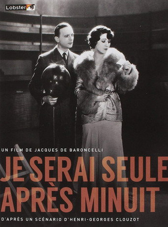 Póster de Je serai seule après minuit