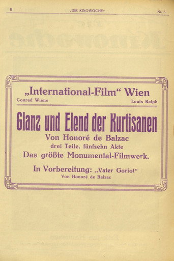 Póster de Glanz und Elend der Kurtisanen