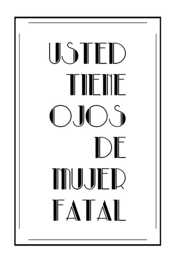 Póster de Usted tiene ojos de mujer fatal