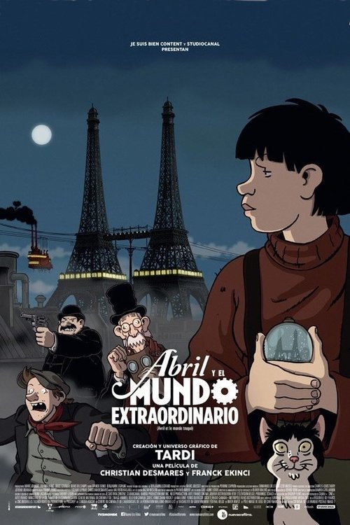 Póster de Abril y el mundo extraordinario