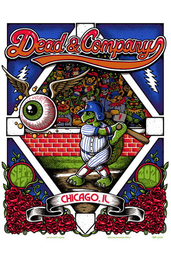 Póster de Dead & Company: 2021-09-17 Wrigley Field, Chicago, IL