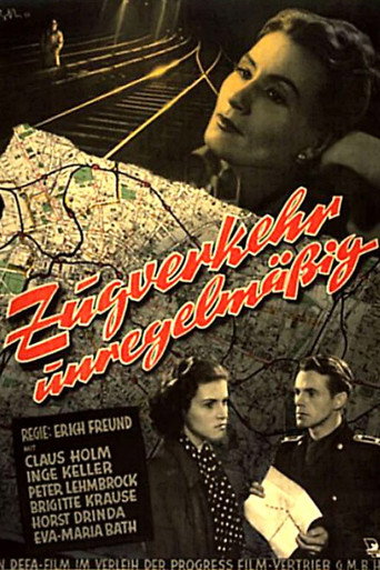 Póster de Zugverkehr unregelmäßig