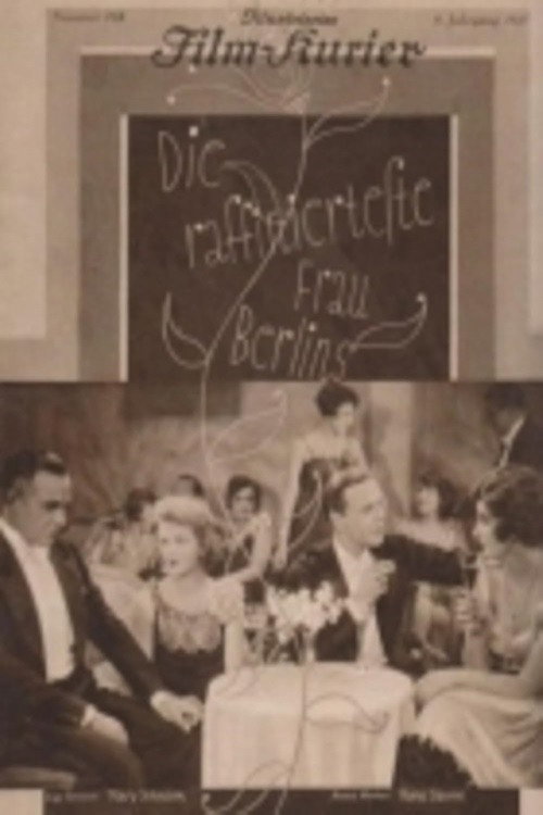 Póster de Die raffinierteste Frau Berlins