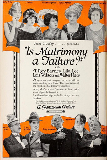 Póster de Is Matrimony a Failure?