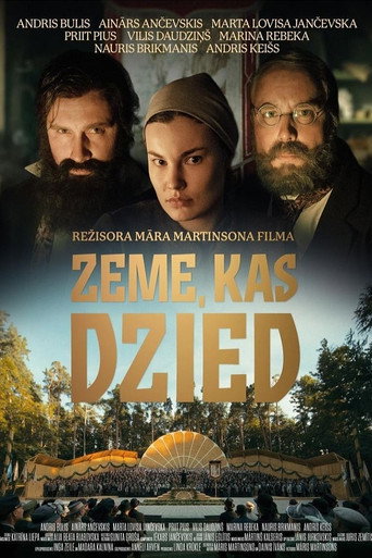 Póster de Zeme, kas dzied