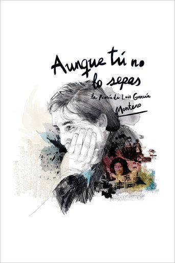 Póster de Aunque tú no lo sepas: la poesía de Luis García Montero