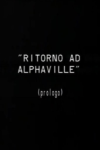 Póster de Prologo a Ritorno ad Alphaville