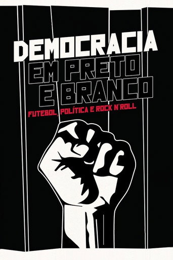 Póster de Democracia em Preto e Branco