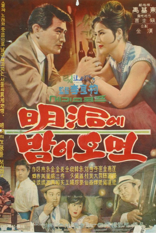Póster de 明洞에 밤이 오면