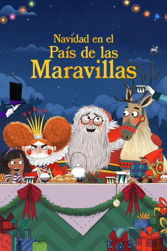 Póster de Navidad en el país de las maravillas