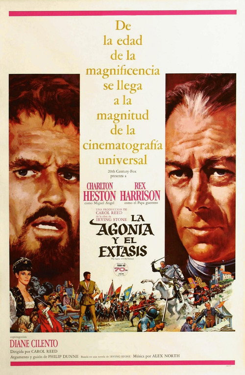 Póster de La agonía y el éxtasis
