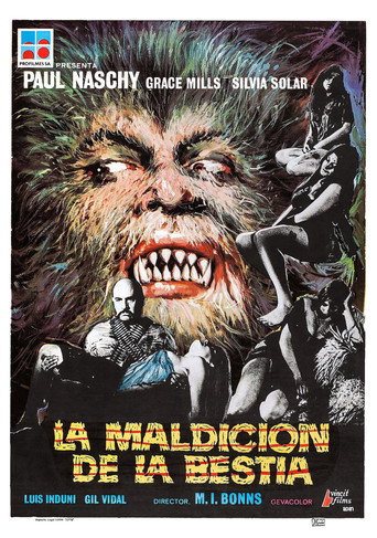 Póster de La maldición de la bestia