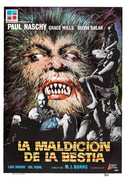 Póster de La maldición de la bestia