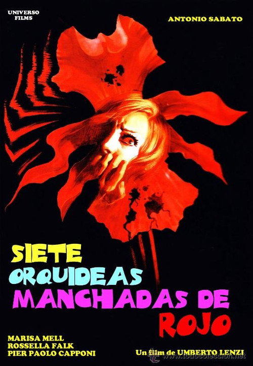 Póster de Sette orchidee macchiate di rosso