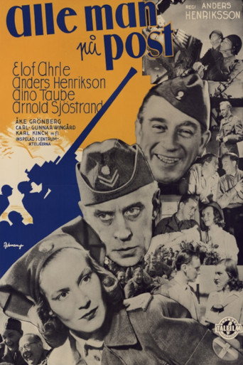 Póster de Alle man på post