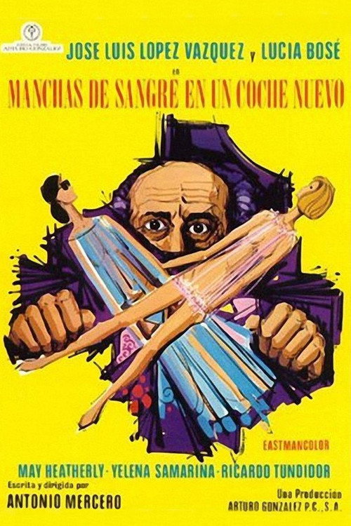 Póster de Manchas de sangre en un coche nuevo