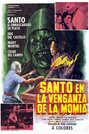 Póster de Santo en la venganza de la momia