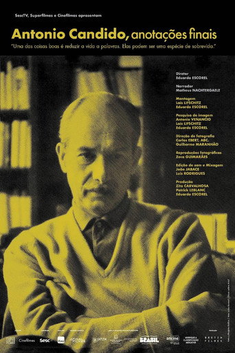 Póster de Antonio Candido, Anotações Finais