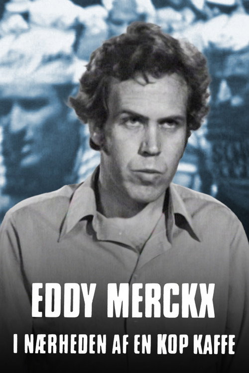 Póster de Eddy Merckx i nærheden af en kop kaffe