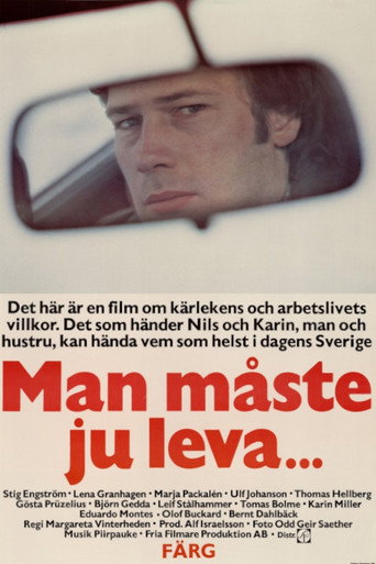 Póster de Man måste ju leva...