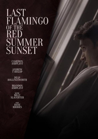 Póster de Last Flamingo of the Red Summer Sunset